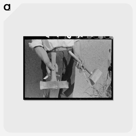 アートポストカード-Chamisal Tools
 - ラッセル リー Postcard.