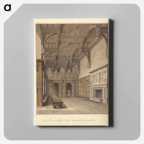 アートパネル-Interior View of the hall at Longleat; the Seat of the Marquis of Bath
 - イェール大学アートギャラリー Canvas.