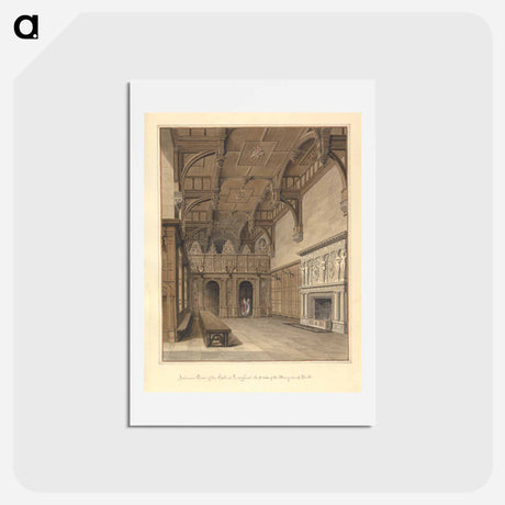 アートポストカード-Interior View of the hall at Longleat; the Seat of the Marquis of Bath
 - イェール大学アートギャラリー Postcard.