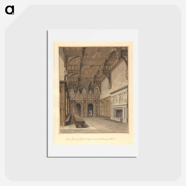 アートポストカード-Interior View of the hall at Longleat; the Seat of the Marquis of Bath
 - イェール大学アートギャラリー Postcard.