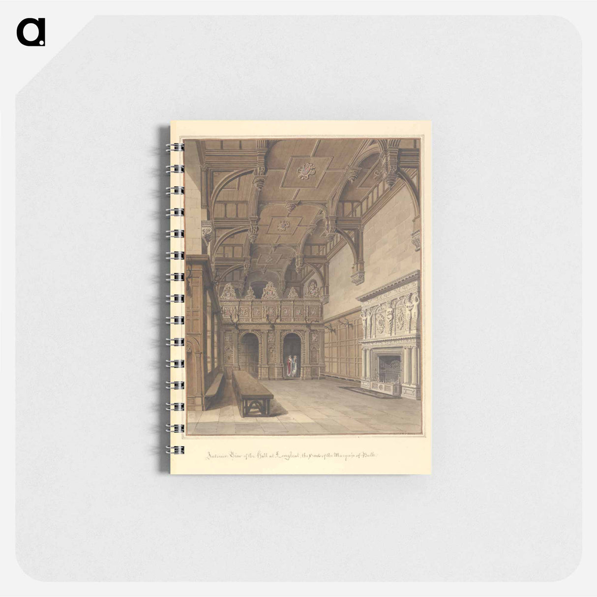 アートメモ帳-Interior View of the hall at Longleat; the Seat of the Marquis of Bath
 - イェール大学アートギャラリー Memo.