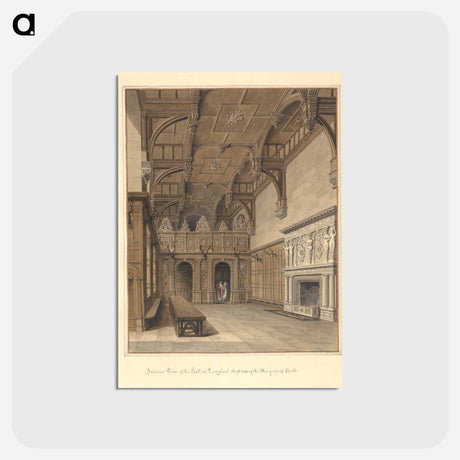 アートポストカード-Interior View of the hall at Longleat; the Seat of the Marquis of Bath
 - イェール大学アートギャラリー Postcard.