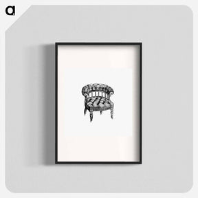 アートポスター-Victorian Chair Engraving
 - 大英図書館 Poster.