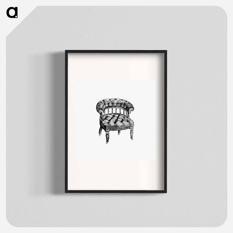 アートポスター-Victorian Chair Engraving
 - 大英図書館 Poster.
