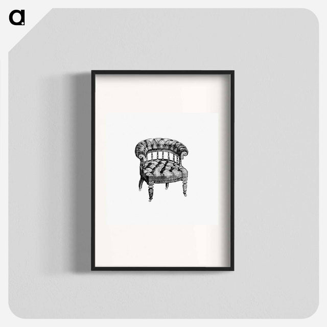 アートポスター-Victorian Chair Engraving
 - 大英図書館 Poster.