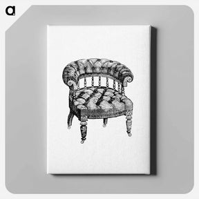 アートパネル-Victorian Chair Engraving
 - 大英図書館 Canvas.