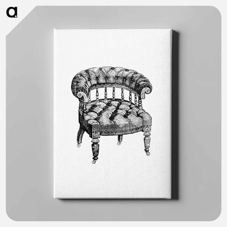 アートパネル-Victorian Chair Engraving
 - 大英図書館 Canvas.