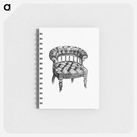 アートメモ帳-Victorian Chair Engraving
 - 大英図書館 Memo.