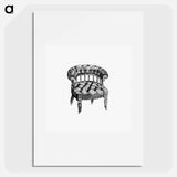 アートポスター-Victorian Chair Engraving
 - 大英図書館 Poster.