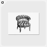 アートポストカード-Victorian Chair Engraving
 - 大英図書館 Postcard.