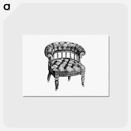 アートポストカード-Victorian Chair Engraving
 - 大英図書館 Postcard.