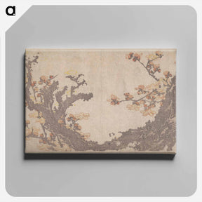 アートパネル-Hokusai's Ancient Plum Tree in Bloom - 葛飾 北斎 Canvas.