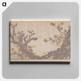 Hokusai's Ancient Plum Tree in Bloom - Katsushika Hokusai Canvas.