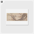アートポストカード-Hokusai's Ancient Plum Tree in Bloom - 葛飾 北斎 Postcard.