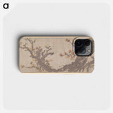 Hokusai's Ancient Plum Tree in Bloom - Katsushika Hokusai Phone Case.