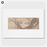 アートポスター-Hokusai's Ancient Plum Tree in Bloom - 葛飾 北斎 Poster.