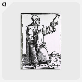 アートポストカード-Physician Examining a Urine Flask
 - 国立医学図書館 Postcard.