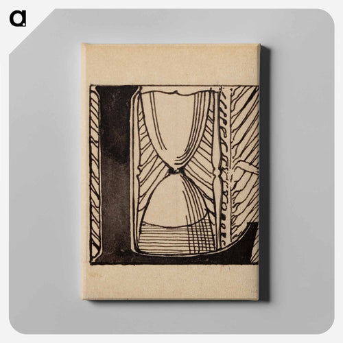 Kuoleva soturi -runon alkukirjain l - Albert Edelfelt Canvas.