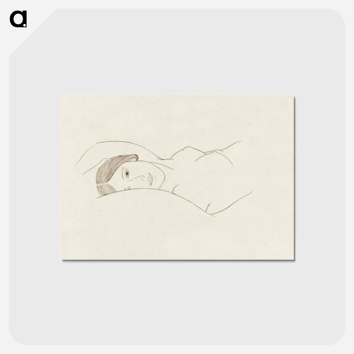 アートポストカード-Reclining Nude Woman
 - クリーブランド美術館 Postcard.