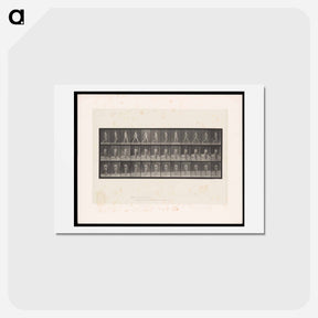 アートポストカード-Naked Man Walking
 - エドワード マイブリッジ Postcard.