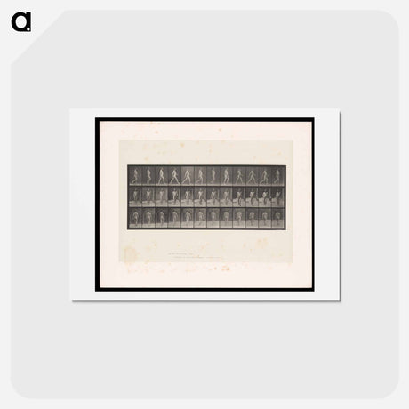 アートポストカード-Naked Man Walking
 - エドワード マイブリッジ Postcard.