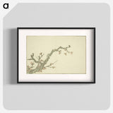 アートポスター-Hokusai's Blooming Plum Tree - 葛飾 北斎 Poster.
