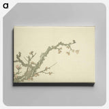 アートパネル-Hokusai's Blooming Plum Tree - 葛飾 北斎 Canvas.