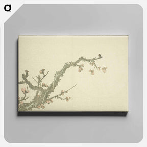 アートパネル-Hokusai's Blooming Plum Tree - 葛飾 北斎 Canvas.