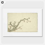 アートポスター-Hokusai's Blooming Plum Tree - 葛飾 北斎 Poster.