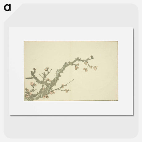 アートポスター-Hokusai's Blooming Plum Tree - 葛飾 北斎 Poster.