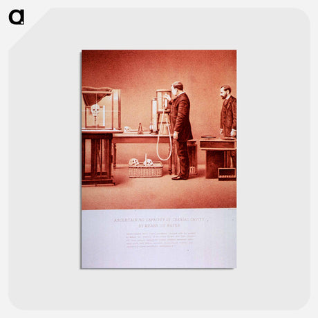 アートポストカード-Ascertaining Capacity of Cranial Cavity by Means of Water: Photograph No. 5
 - 国立医学図書館 Postcard.