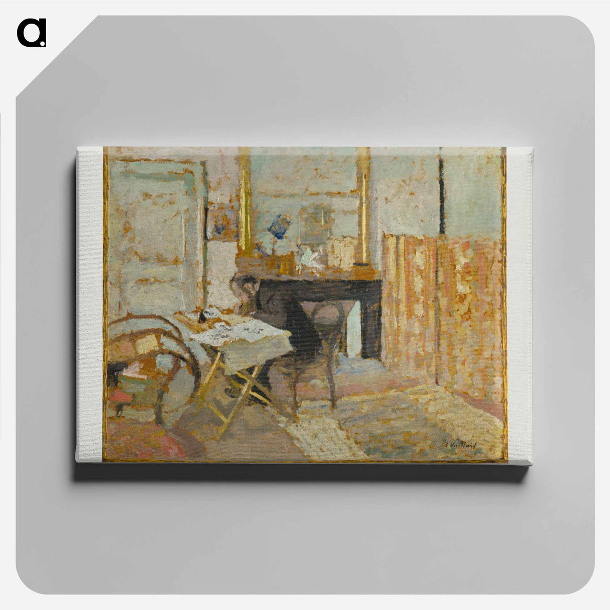 アートパネル-Ker-Xavier Roussel Reading
 - セントルイス美術館 Canvas.