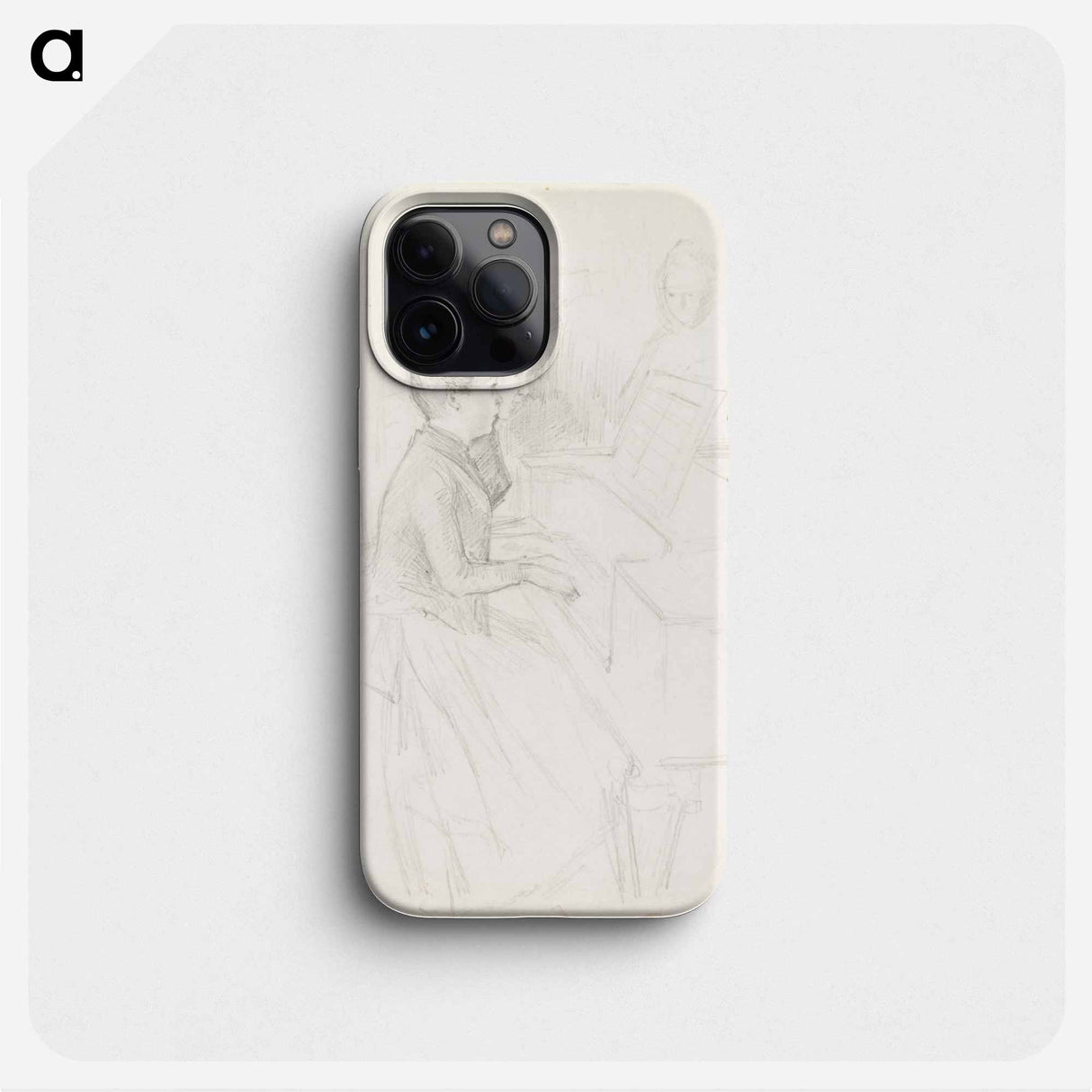 Kaksi tyttöä pianon ääressä - アルバート エーデルフェルト Phone Case.