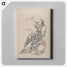 アートパネル-Katsushika Hokusai’s Album of Sketches - 葛飾 北斎 Canvas.