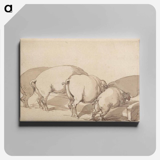アートパネル-Pigs at a Trough
 - イェール大学アートギャラリー Canvas.