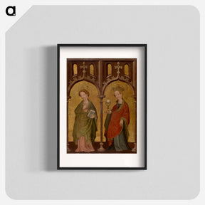 アートポスター-Two Female Saints
 - バーンズ・コレクション Poster.