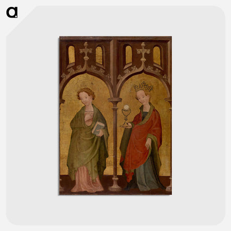 アートポストカード-Two Female Saints
 - バーンズ・コレクション Postcard.