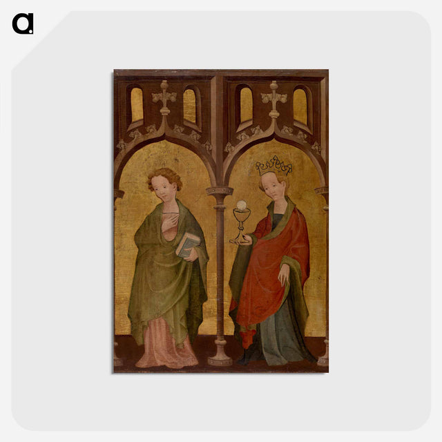 アートポストカード-Two Female Saints
 - バーンズ・コレクション Postcard.