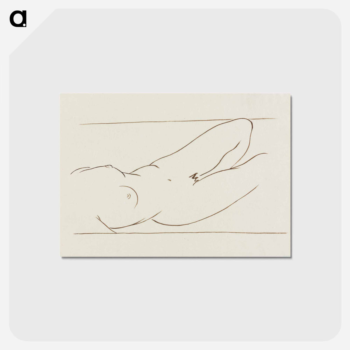 アートポストカード-Reclining Nude Woman
 - クリーブランド美術館 Postcard.