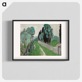 アートポスター-Paysage Avec Cypres Et Oliviers Aux Environs De Nice - アンリ マティス Poster.