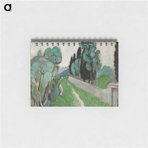 アートメモ帳-Paysage Avec Cypres Et Oliviers Aux Environs De Nice - アンリ マティス Memo.