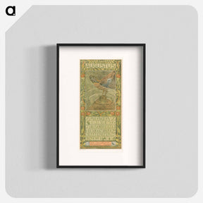 アートポスター-Kalenderblad augustus met Vlaamse gaai - テオ ヴァン ホイテマ Poster.