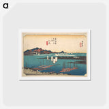 アートポストカード-Distant View of Miho Beach from Ejiri
 - 歌川 広重 Postcard.