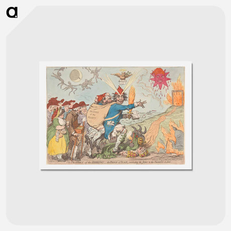 アートポストカード-The Prophet of the Hebrews, - The Prince of Peace, Conducting the Jews to the Promis'd-Land
 - イェール大学アートギャラリー Postcard.