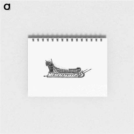 アートメモ帳-Sleigh Etching Illustration
 - 大英図書館 Memo.