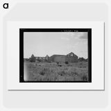 Remains of sawmill in Fullerton, Louisiana - Dorothea Lange Poster.