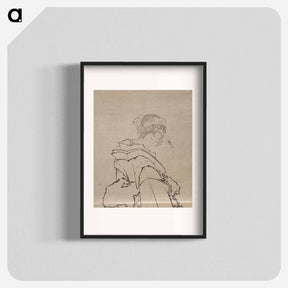 アートポスター-Japanese woman, Album of Sketches - 葛飾 北斎 Poster.
