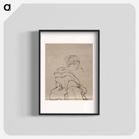 アートポスター-Japanese woman, Album of Sketches - 葛飾 北斎 Poster.