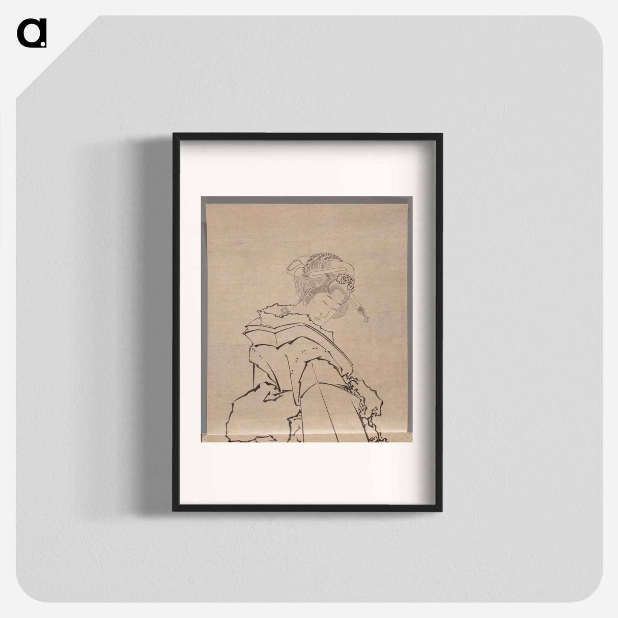 Japanese woman, Album of Sketches - Katsushika Hokusai Poster.