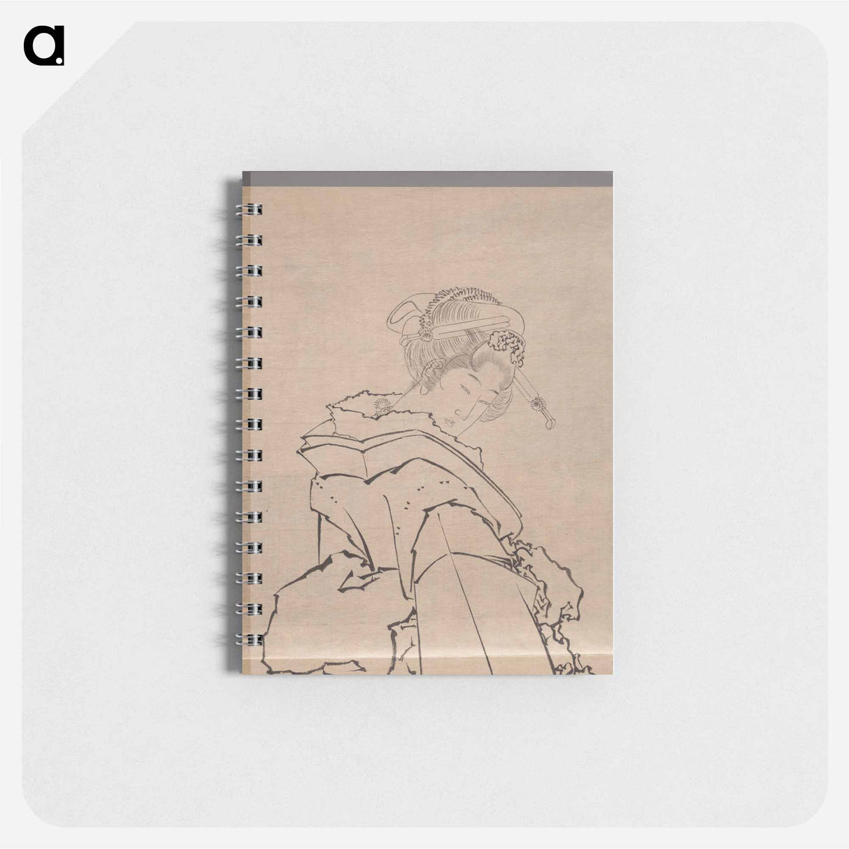 Japanese woman, Album of Sketches - 葛飾 北斎 Memo.
